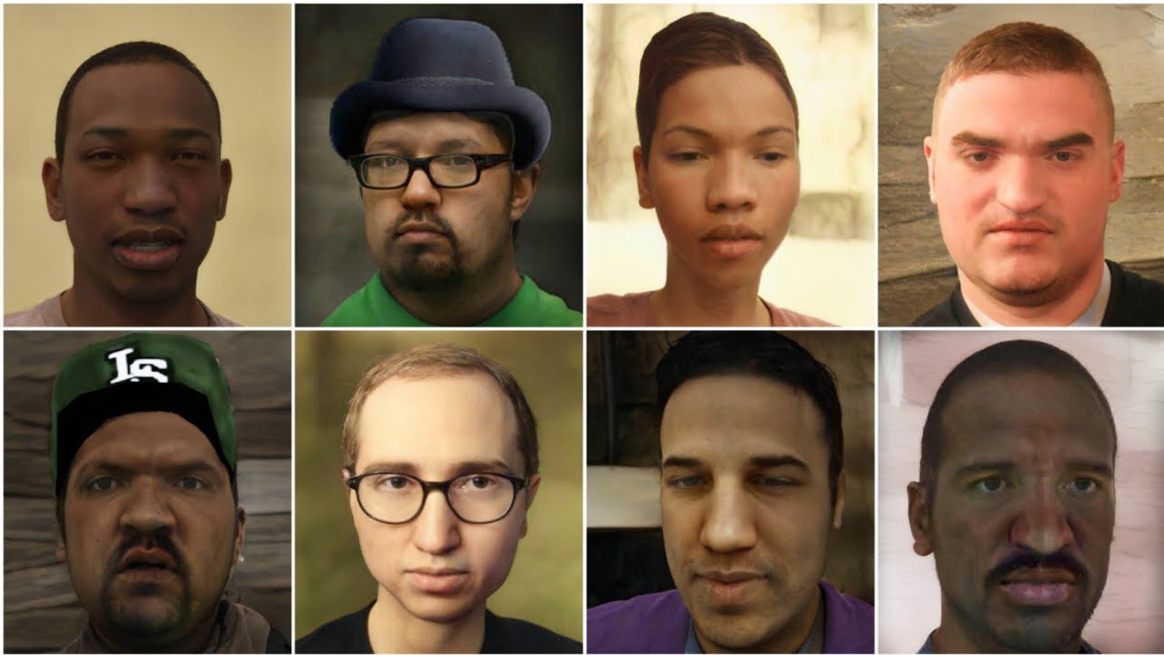 How GTA SA DE Characters Should look like [Converted Using AI]