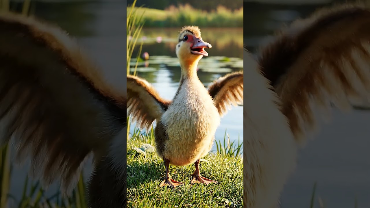 Little Baby Duck Flaps and Quacks 🦆👶 | Cute 3D Short