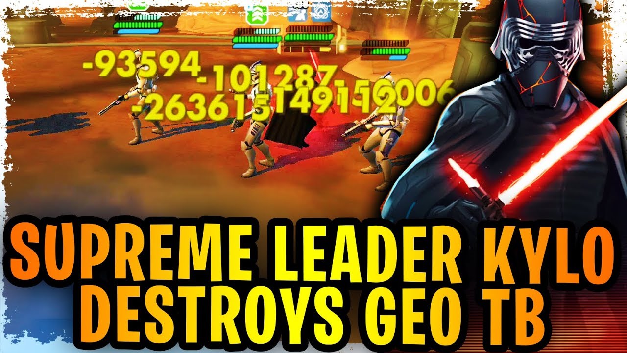 Supreme Leader Kylo Demolishes Geonosis Territory Battles! Non-Stop Ultimate Abilities in Phase 4