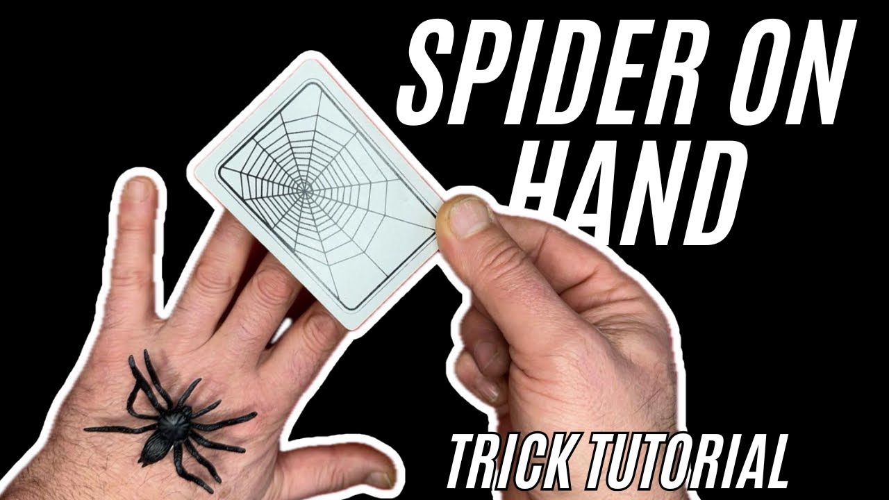SPIDER ON HAND 🪄🕷️ Magic Trick Tutorial #magic #tricks #tutorial