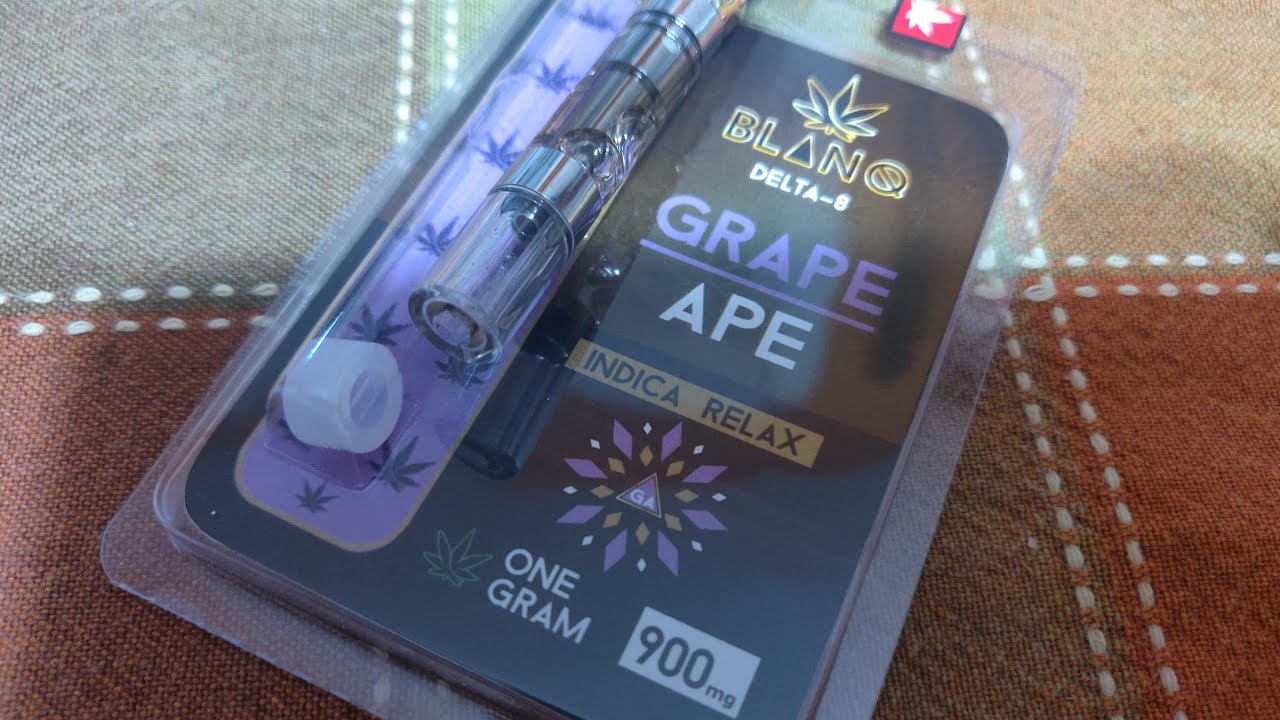 Blanq Delta 8 THC Grape Ape Cartridge Review!! 🍇😌👍
