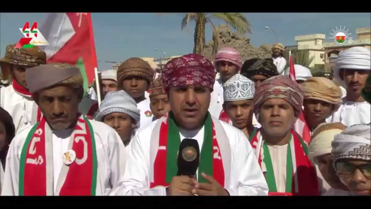 أبناء ولاية ينقل يخرجون في مسيرة فرح و ابتهاج بإطلالة سلطان البلاد المفدى حفظه الله