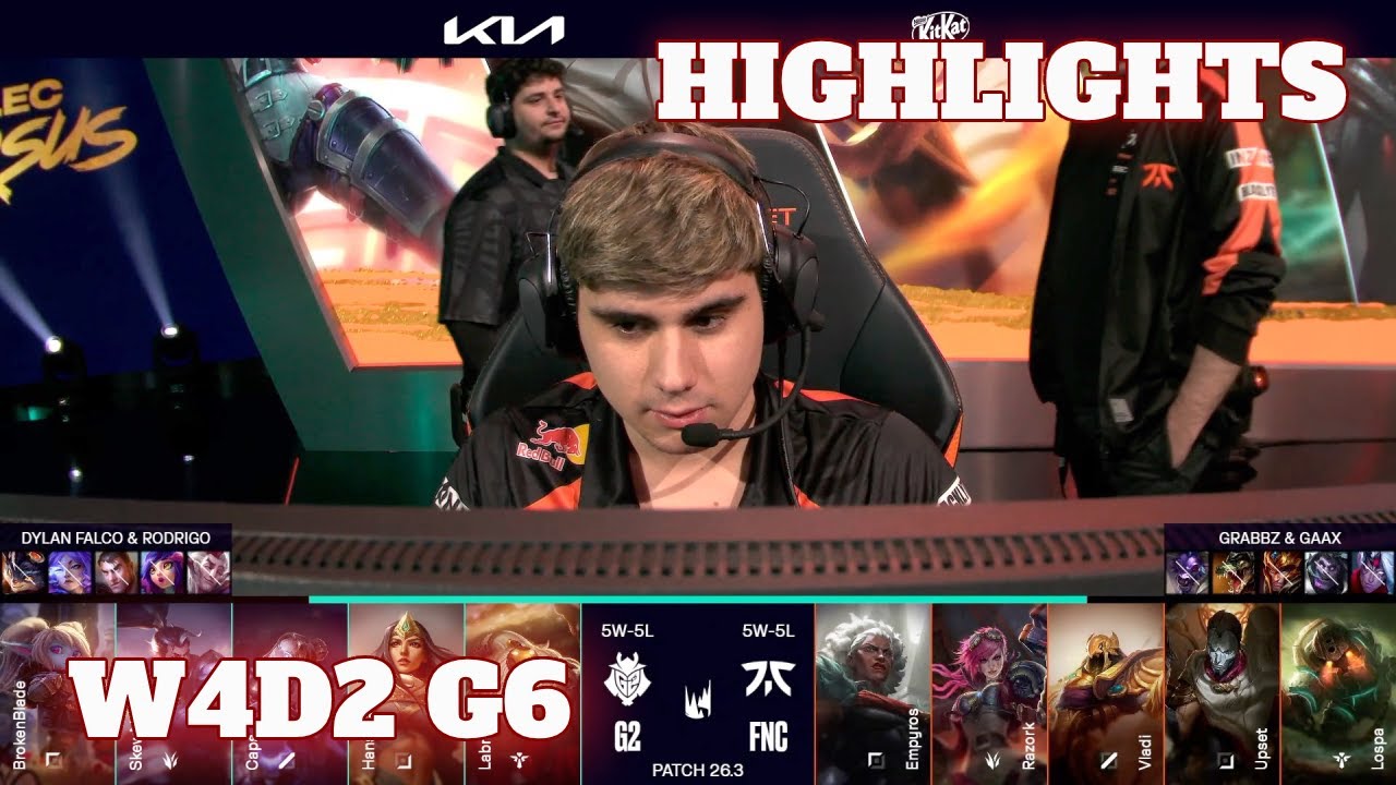 G2 vs FNC - Highlights | Week 4 Day 2 LEC Versus 2026 | G2 Esports vs Fnatic W4D2