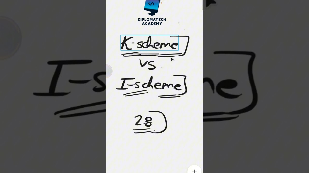 K scheme vs I scheme #diploma #msbte #shorts