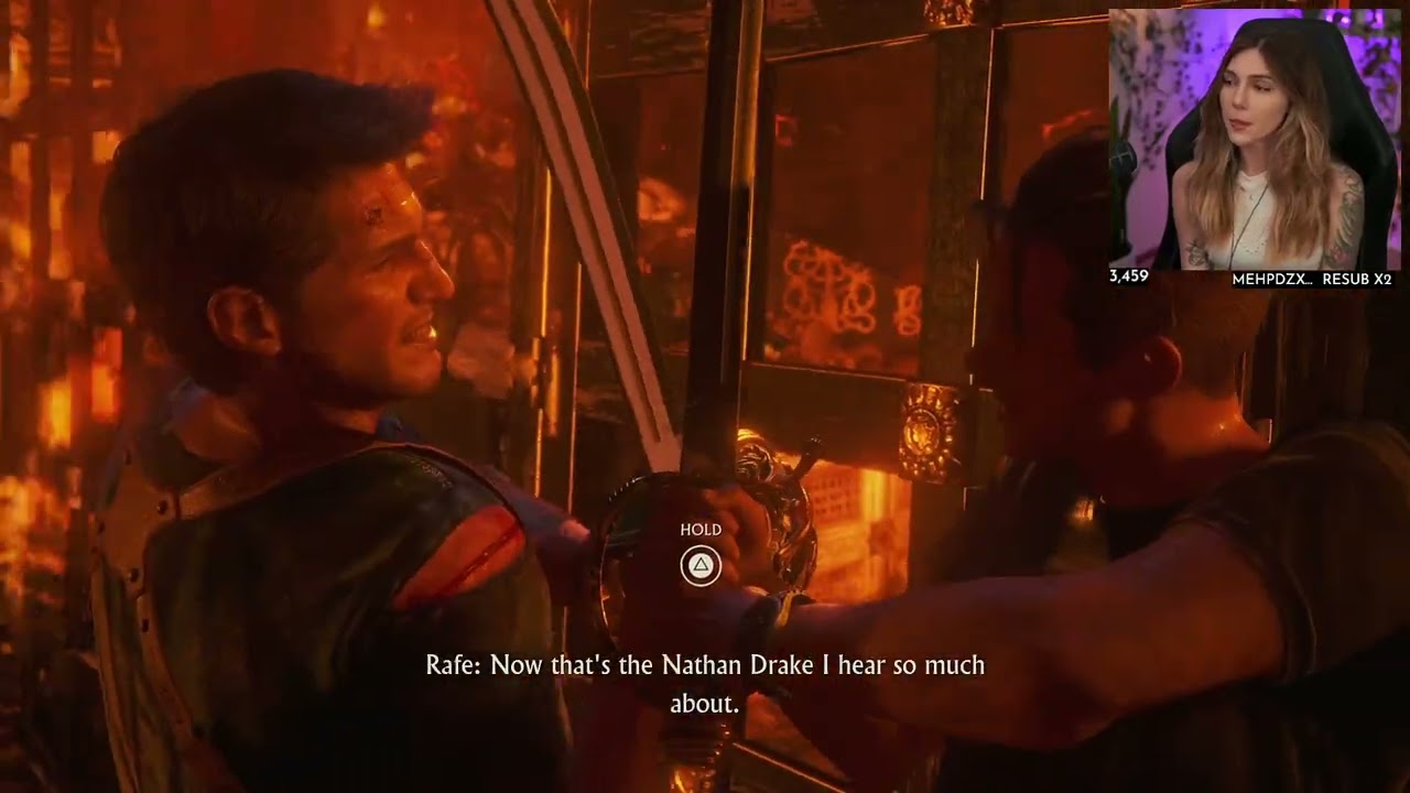 Marz reacting to the Uncharted 4 Ending Boss battle