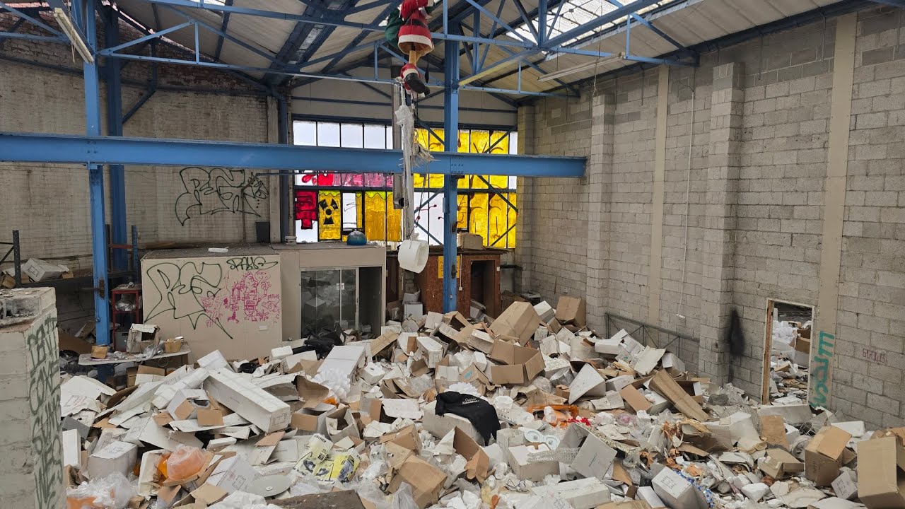 Return visit to abandoned garage it's been trashed