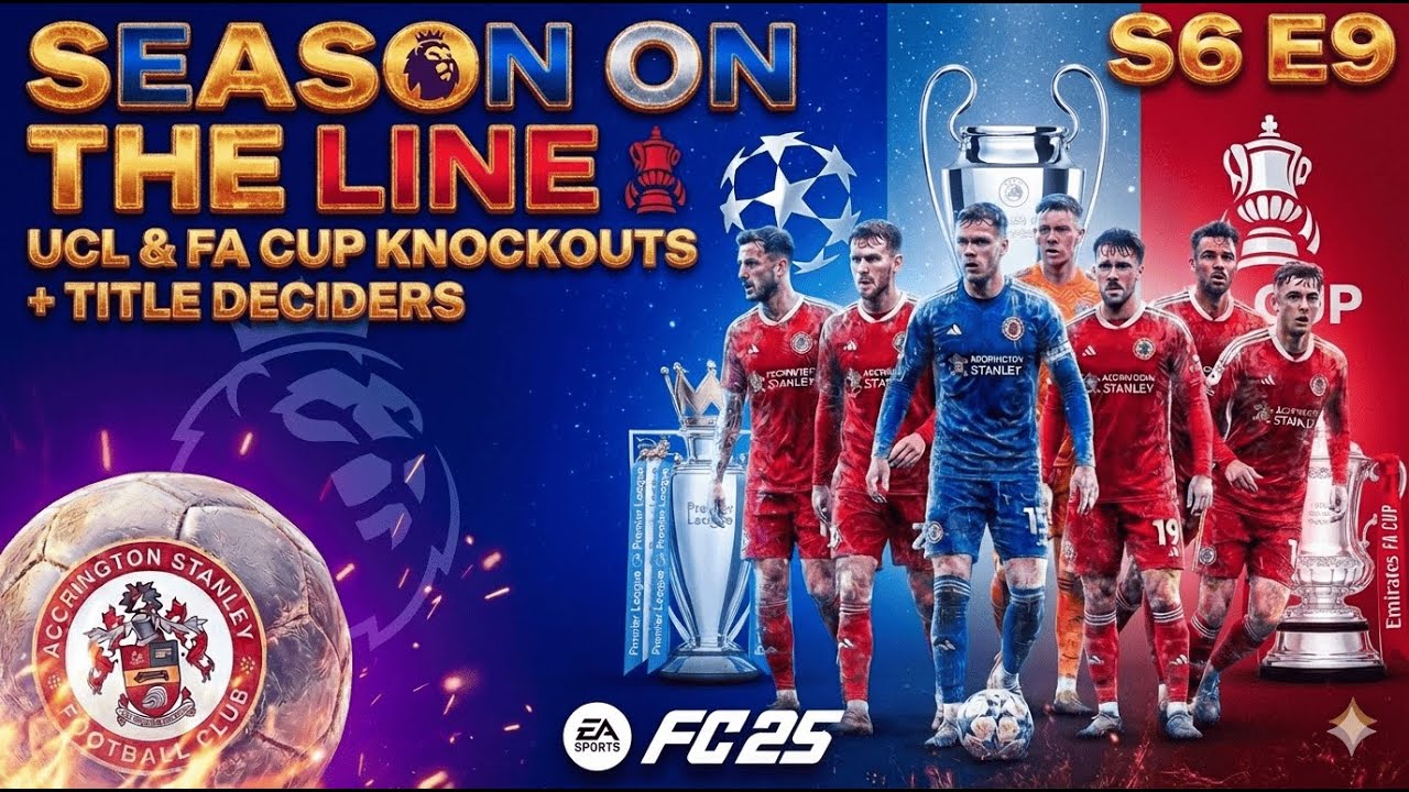 SEASON ON THE LINE 🔥 UCL & FA CUP KNOCKOUTS + TITLE DECIDERS | Accrington Stanley RTG S6 E9
