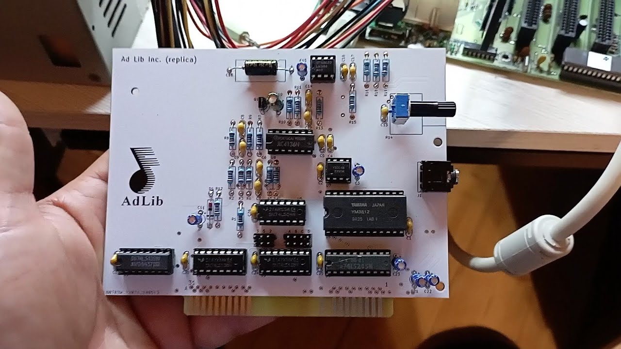 First power up of Adlib soundcard clone
