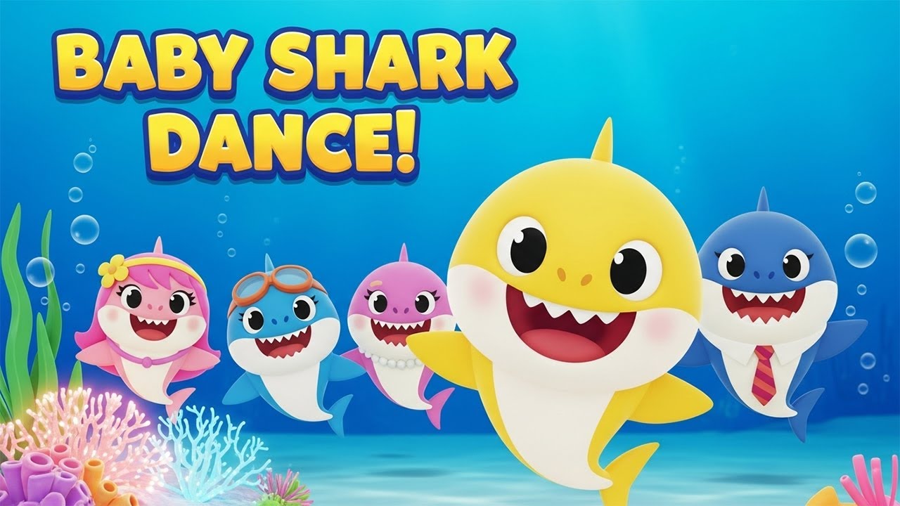 Baby Shark Dance | Doo Doo Doo Song for Kids | 3D Cartoon Nursery Rhyme | Tiny Tunes World