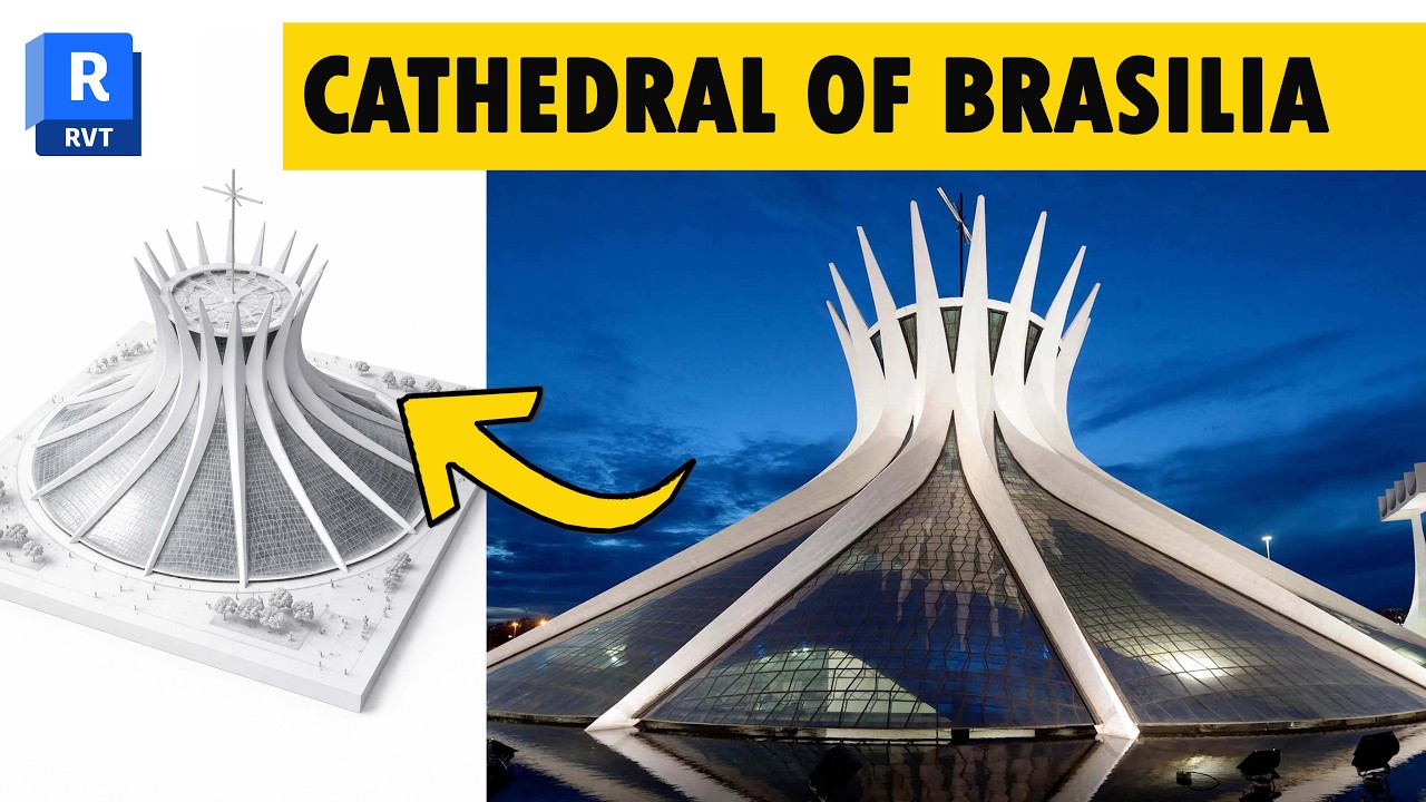 Cathedral of Brasilia Revit Massing | Easy 13-Minute Exercise