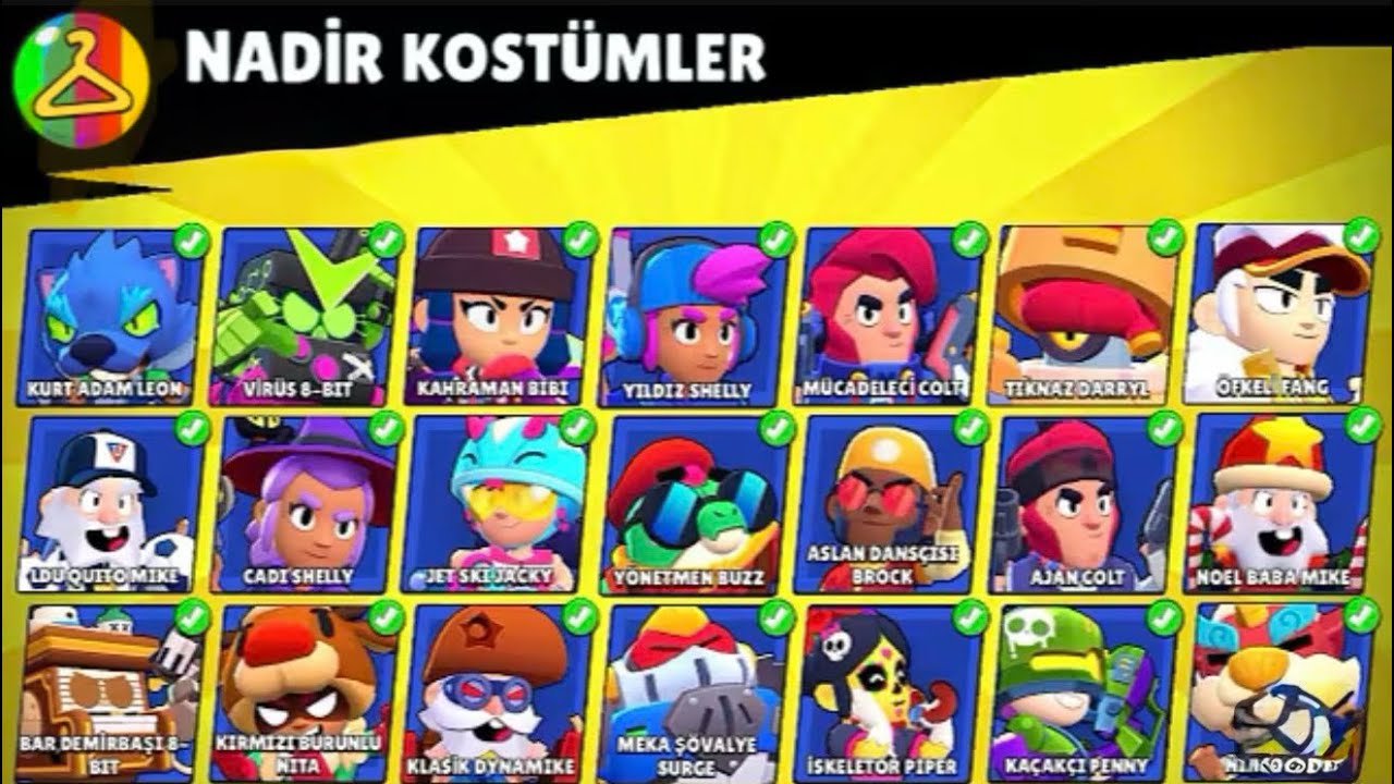 hesabım daki en nadir 5 kostümü denedim 