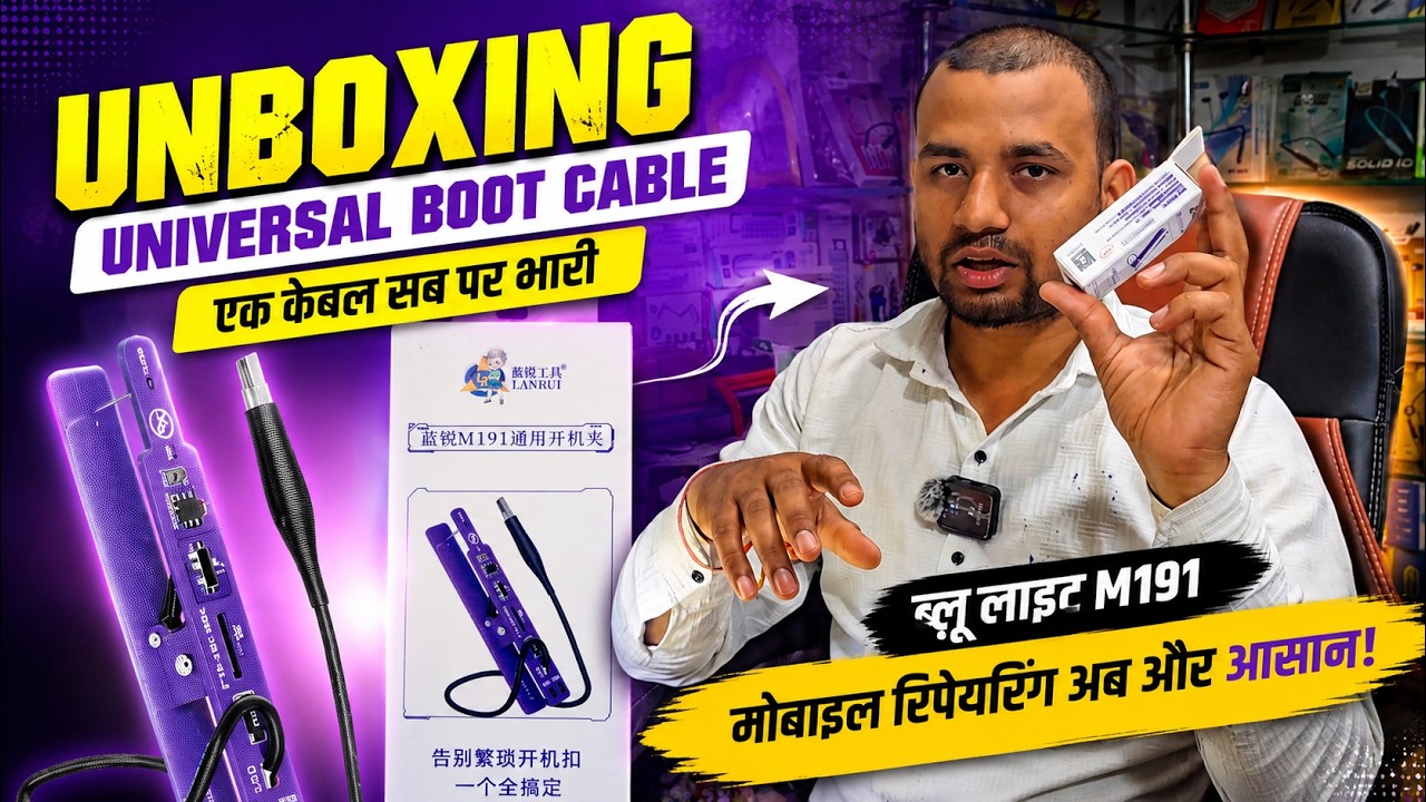 Lanrui m191 Best Mobile Repairing Tool/Universal Power On Clip Complete Tutorial/Universa Boot Cable
