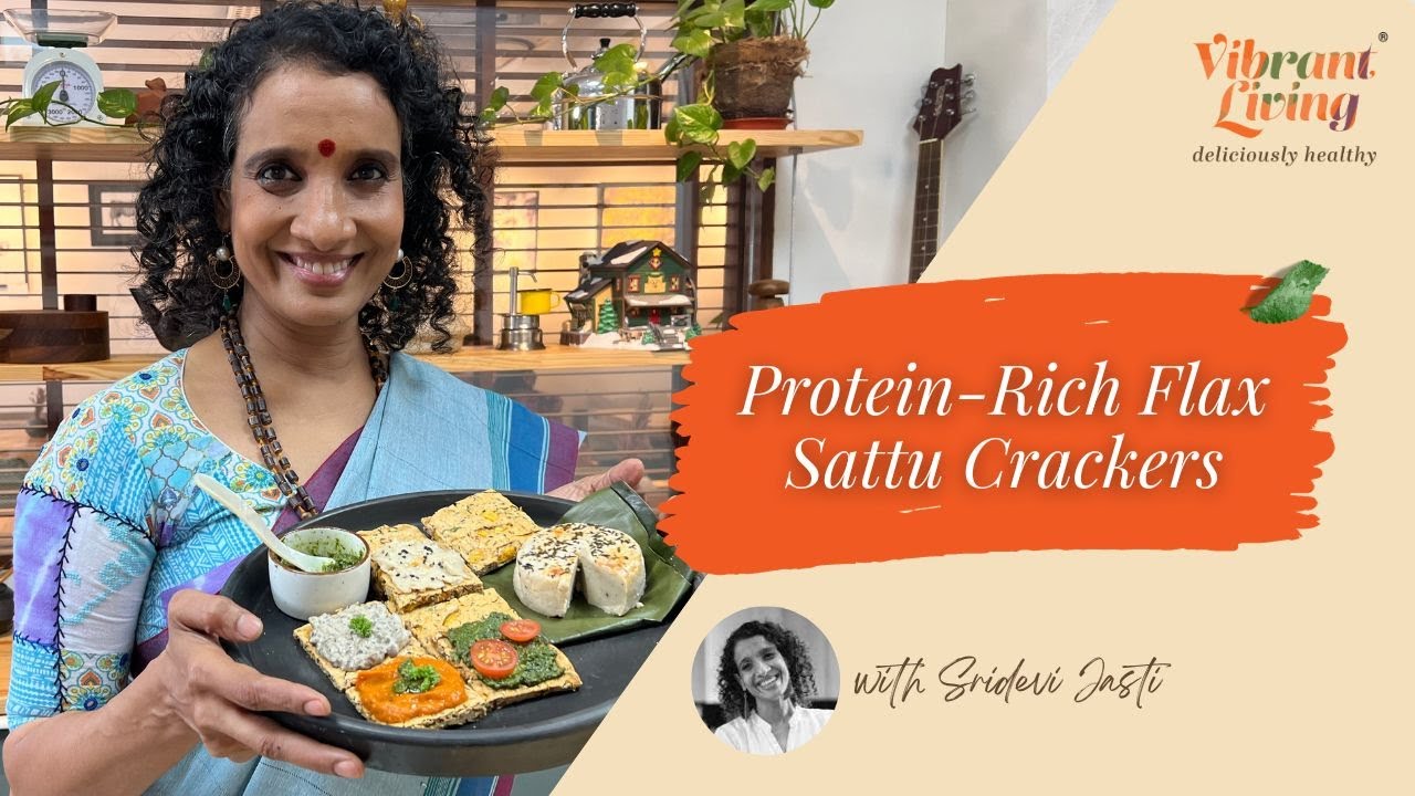 Крекеры из льна и сатту, богатые белком!