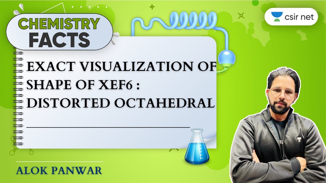 Exact Visualization of Shape of XeF6 : Distorted Octahedral | Chemistry Facts #shorts #ytshorts