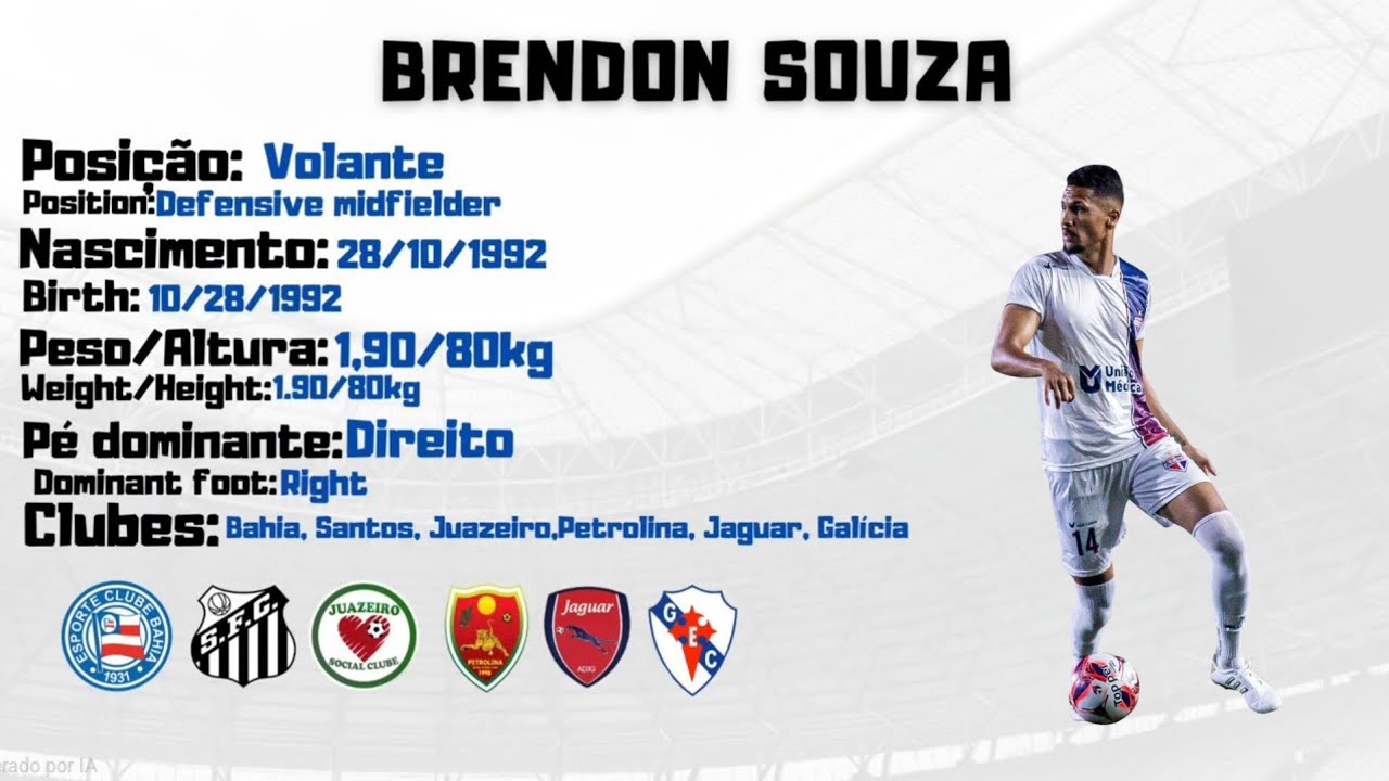 DVD- Brendon Souza | Volante/Defensive Midfielder (2026)