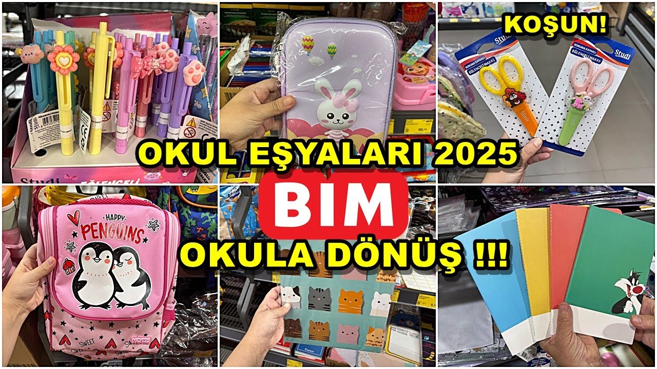 BİM KIRTASİYE ÜRÜNLERİ 2025  | OKULA DÖNÜŞ KIRTASİYE ALIŞVERİŞİM / back to school 2025