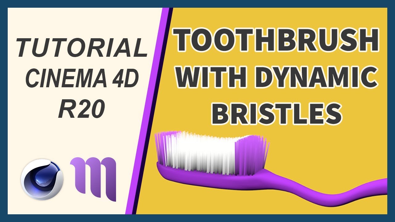 Cinema 4D Tutorial - Modeling and Animating TOOTHBRUSH Bristles - C4D R20 - 2019