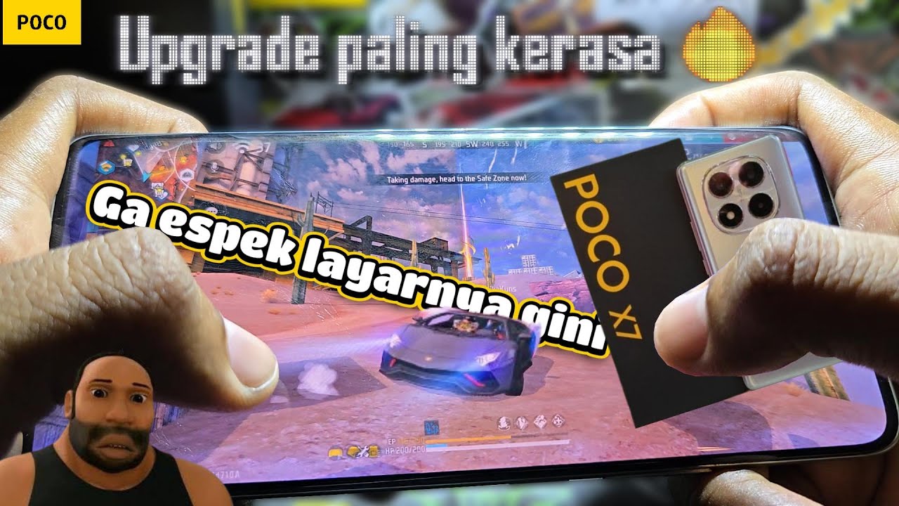 Poco X7 512GB Game Test Free Fire Max || Handcam || Dimensity 7300 Ultra (4 nm) || 5110 mAh