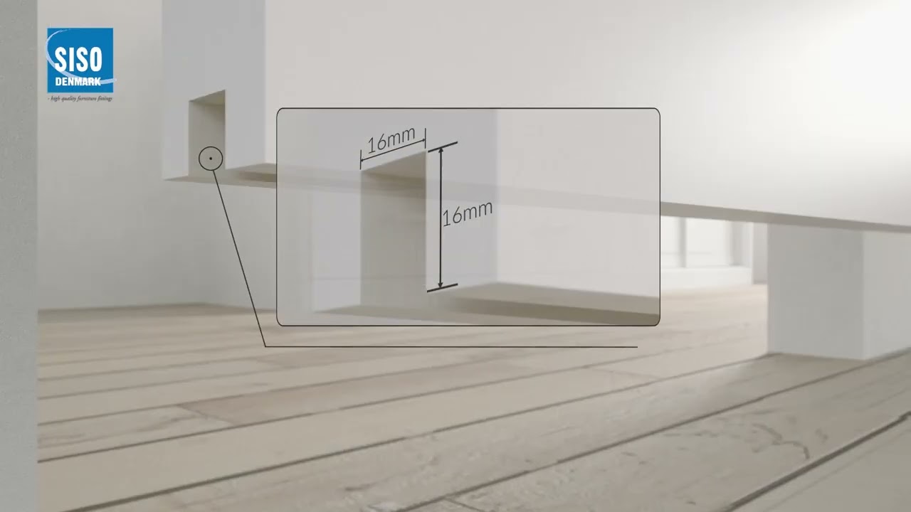 Sliding Door System ”Hank” with Soft Close from SISO Denmark