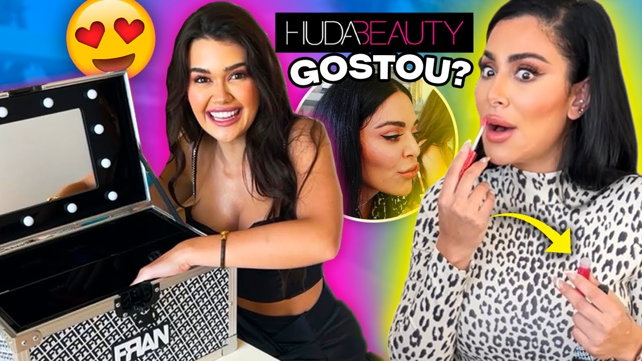 HUDA BEAUTY ABRINDO MINHAS MAKES FRAN! Não esperava essa reação!