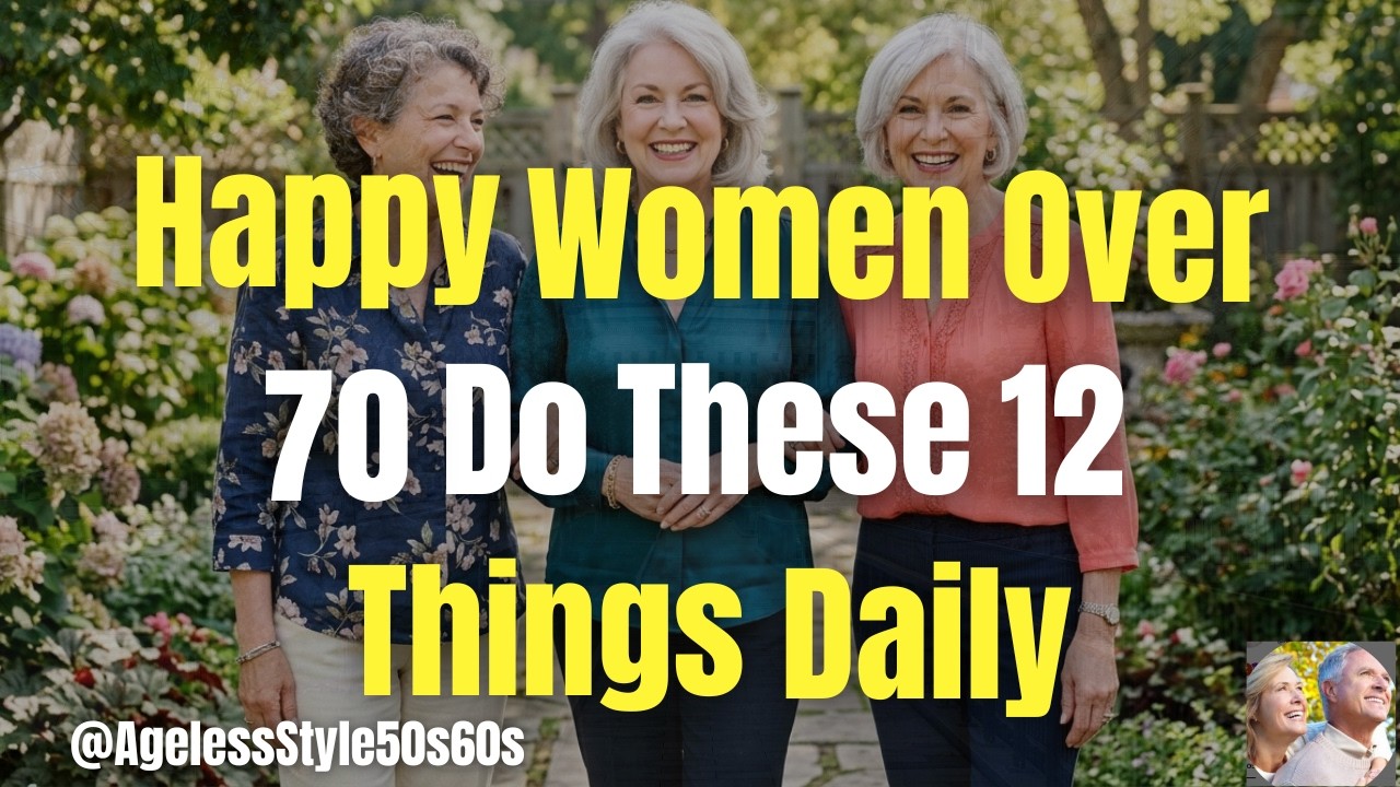 12 things Happy women over 70 Do daily (from a cheerful old woman)