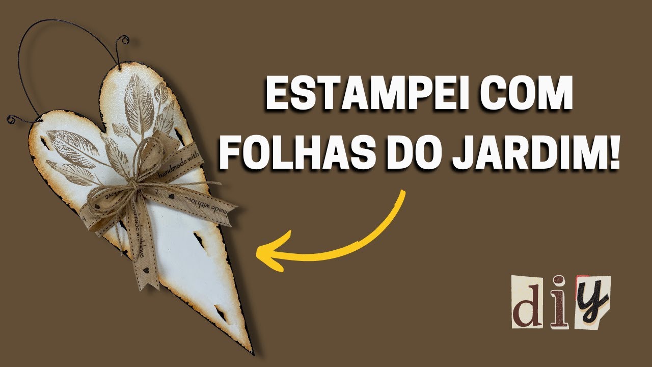 VOCÊ NÃO VAI ACREDITAR mas usei folhas de árvore! Tania Marquato