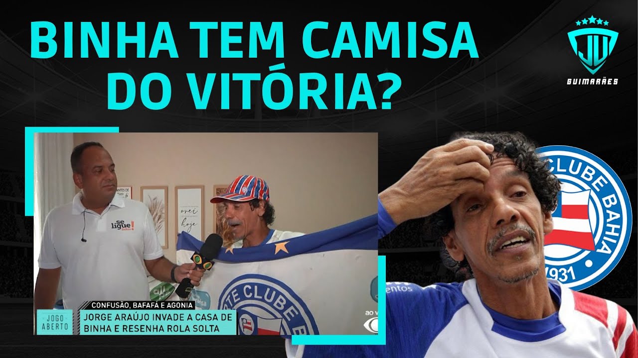 JORGE ARA&Uacute;JO INVADE CASA DE BINHA, TORCEDOR S&Iacute;MBOLO DO BAHIA!