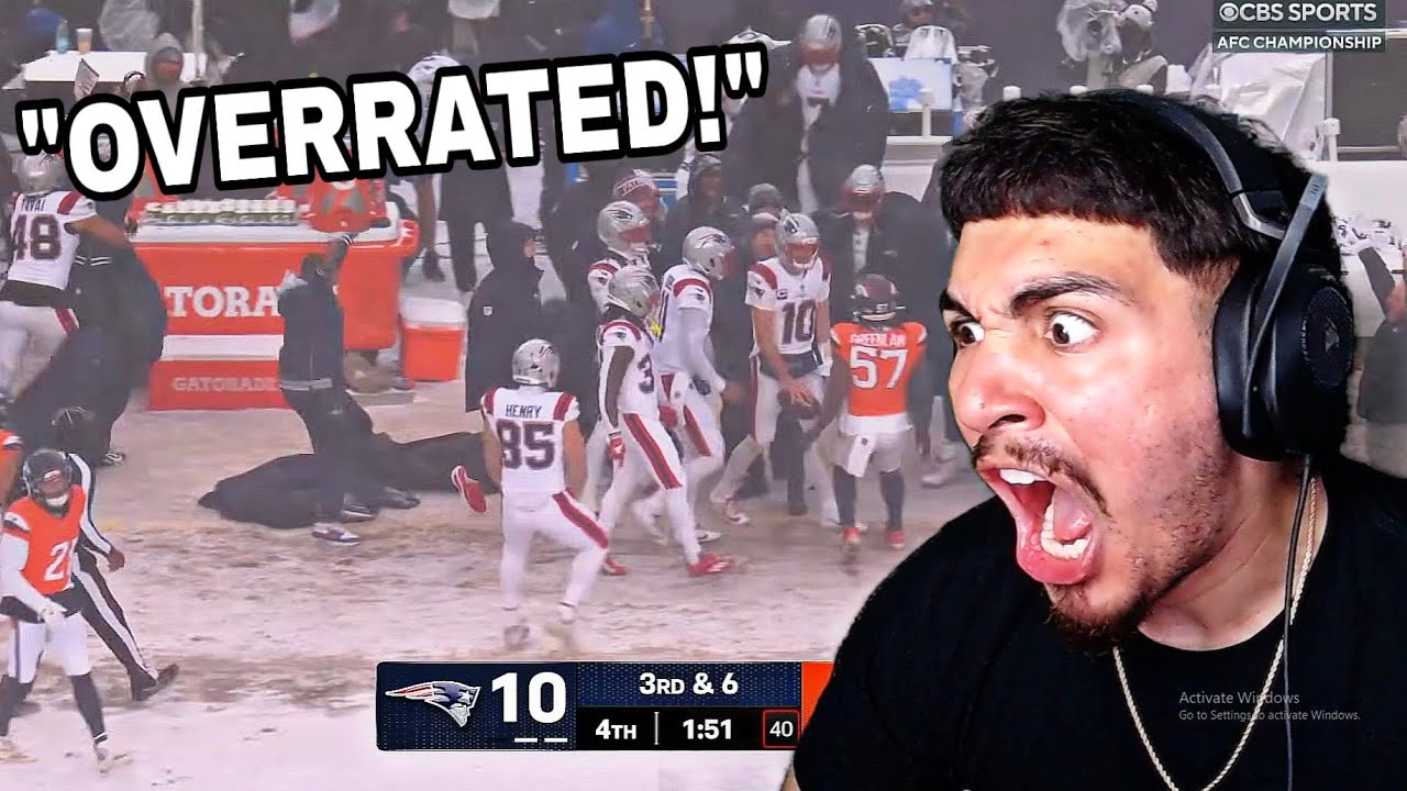 I AM MAD!!!!! Fins Fan Reacts Patriots vs Broncos Game Highlights | 2025 NFL Season AFC Championship