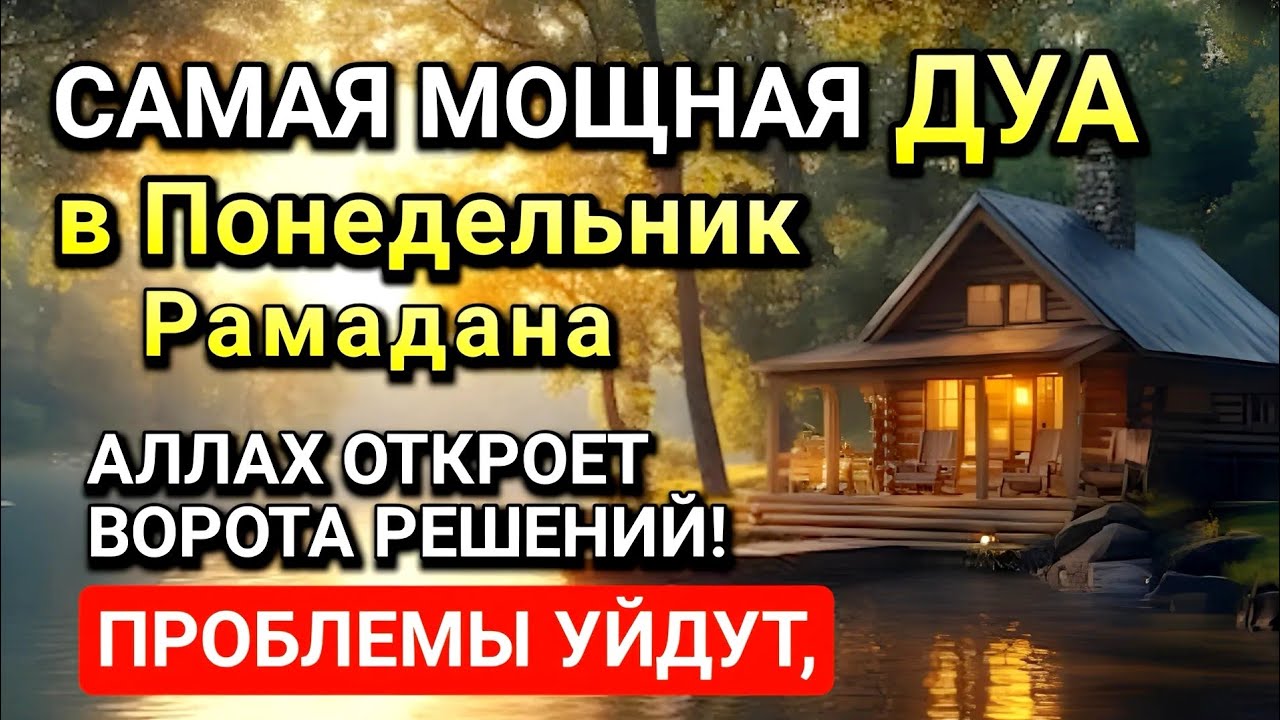 Самая сильная дуа в Понедельник! Ризк, богатство, успех, счастье!l