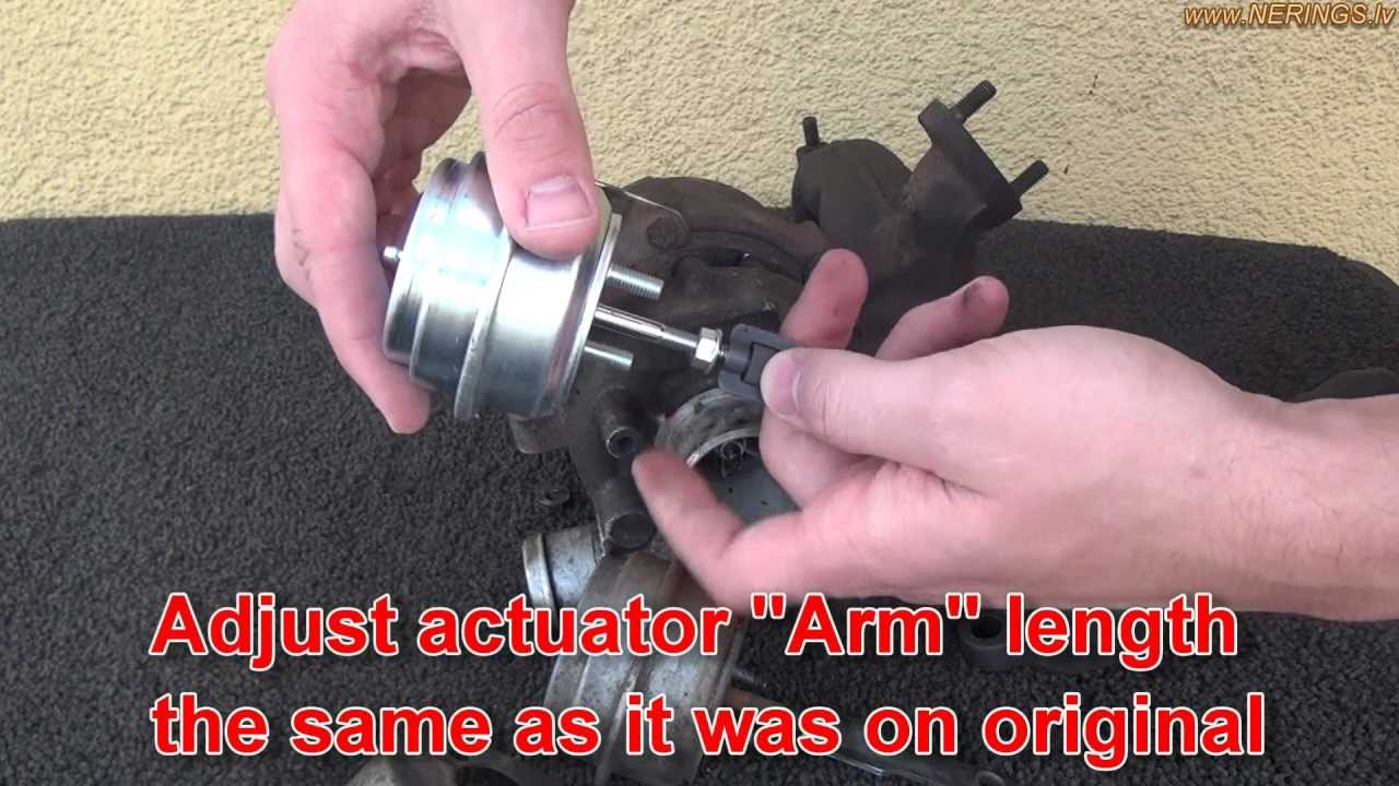 How to change Turbocharger wastegate actuator
