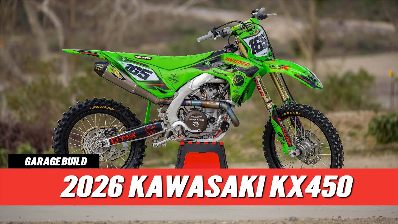 Racer X Films: 2026 Kawasaki KX450 Twisted Development Garage Build
