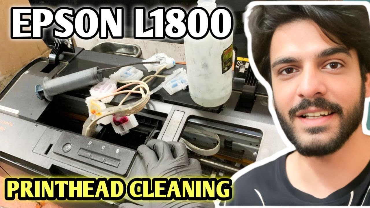 🔥How to repair clean EPSON L1800 printhead SUPER cleaned full video🔥