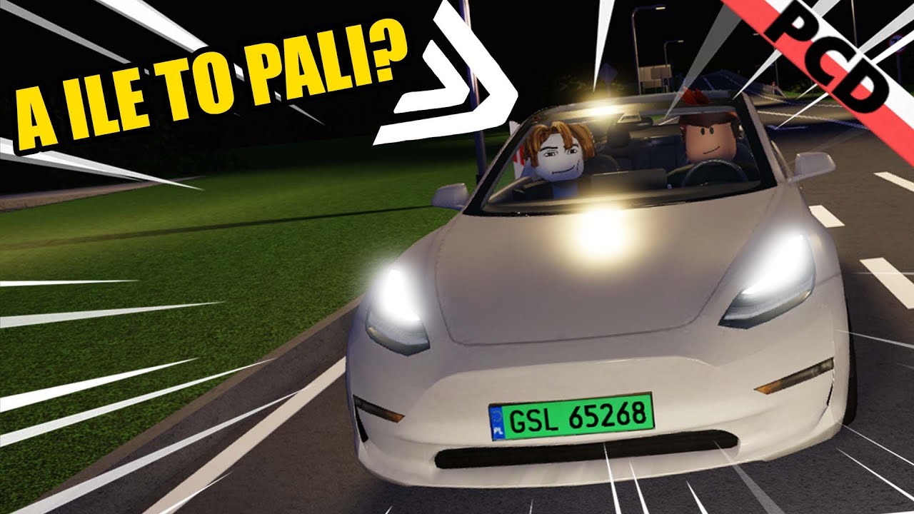 🚗Dwóch tępaków jedzie spalić tesle🔥 | Polish Car Driving Roblox /w  @WojteC4011