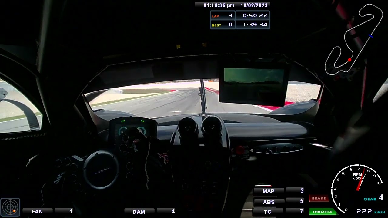 Pagani Huayra R - Barcelona Onboard