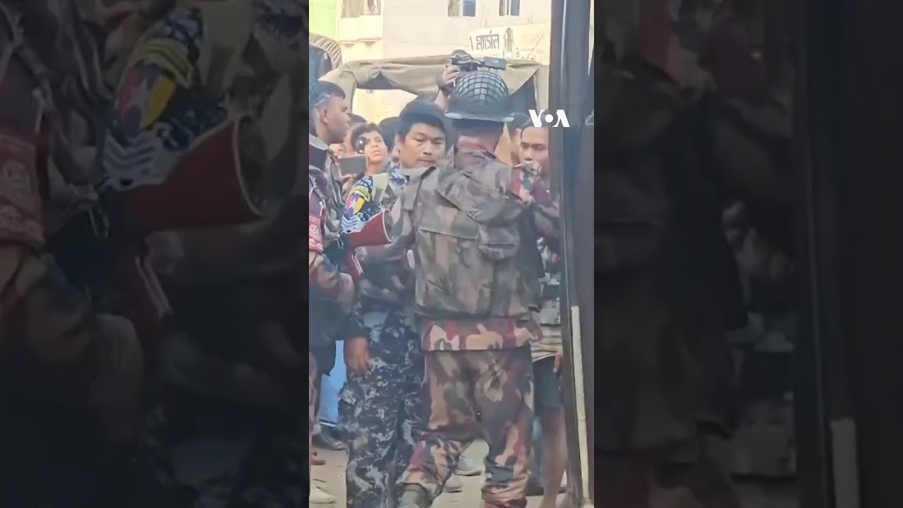 Nearly 100 Myanmar Border Guards Flee to Bangladesh  | VOA News #shorts