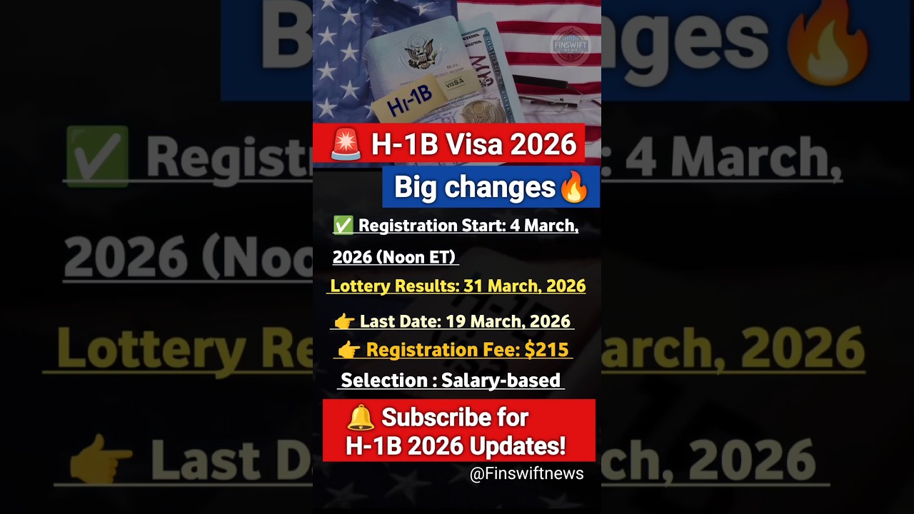 H1B Visa 2026 🚨 Big Change! Registration Date Out ✅