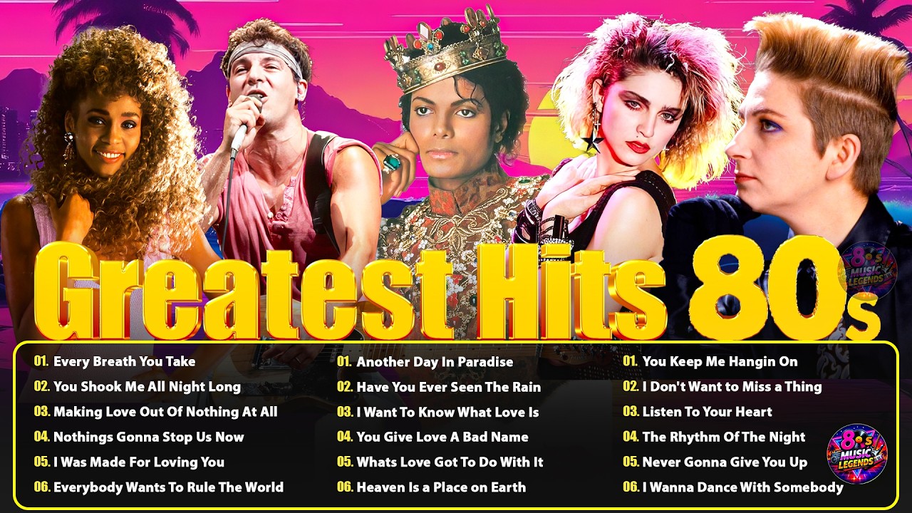 Best of 80s Music Legends - 80s Music Greatest Hits - Tears For Fears, Madonna, Cyndi Lauper, A-ha