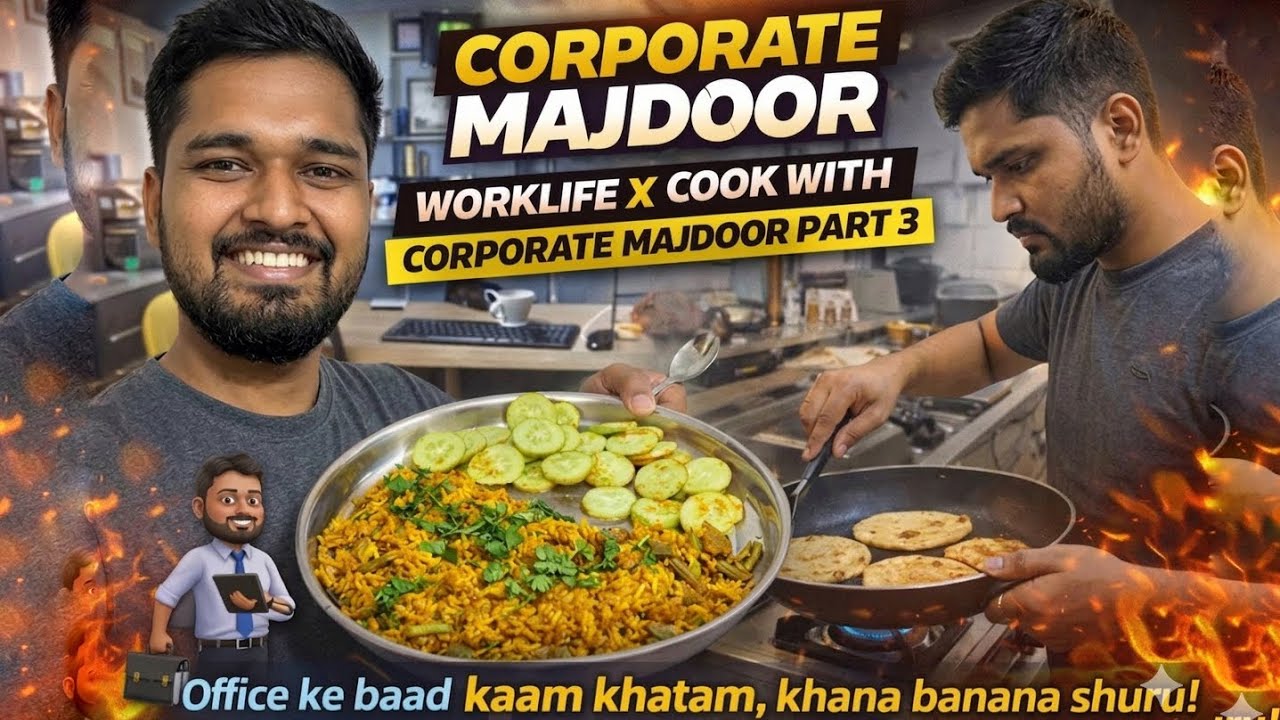 Corporate Majdoor After Office 😅 Banaya Protein Wala Soybean Pulao | Worklife x Cook Part 3
