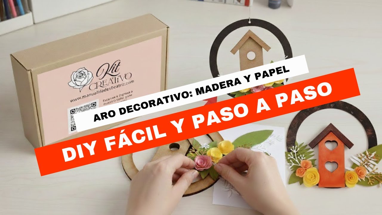 DIY: Aro Decorativo Tendencia 2026 (Fácil y rápido).