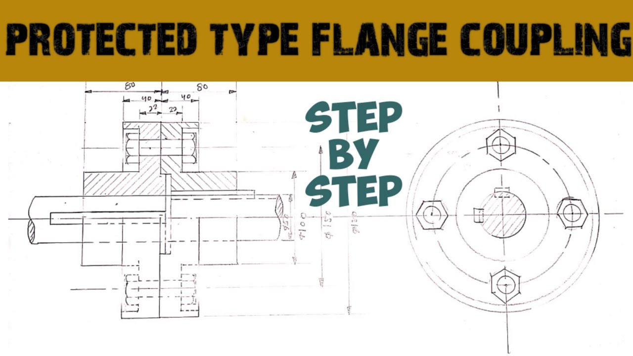 protected type flange coupling assembly drawing |Engineering and poetry|