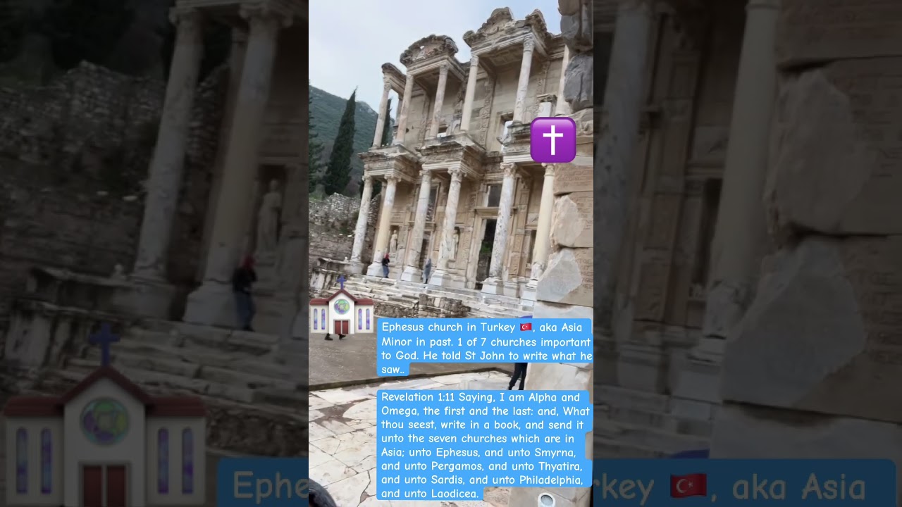 #ephesus #turkey 🇹🇷🙏⛪️✝️🕯️ 1 of 7 CHURCHES IN BOOK OF REVELATIONS !