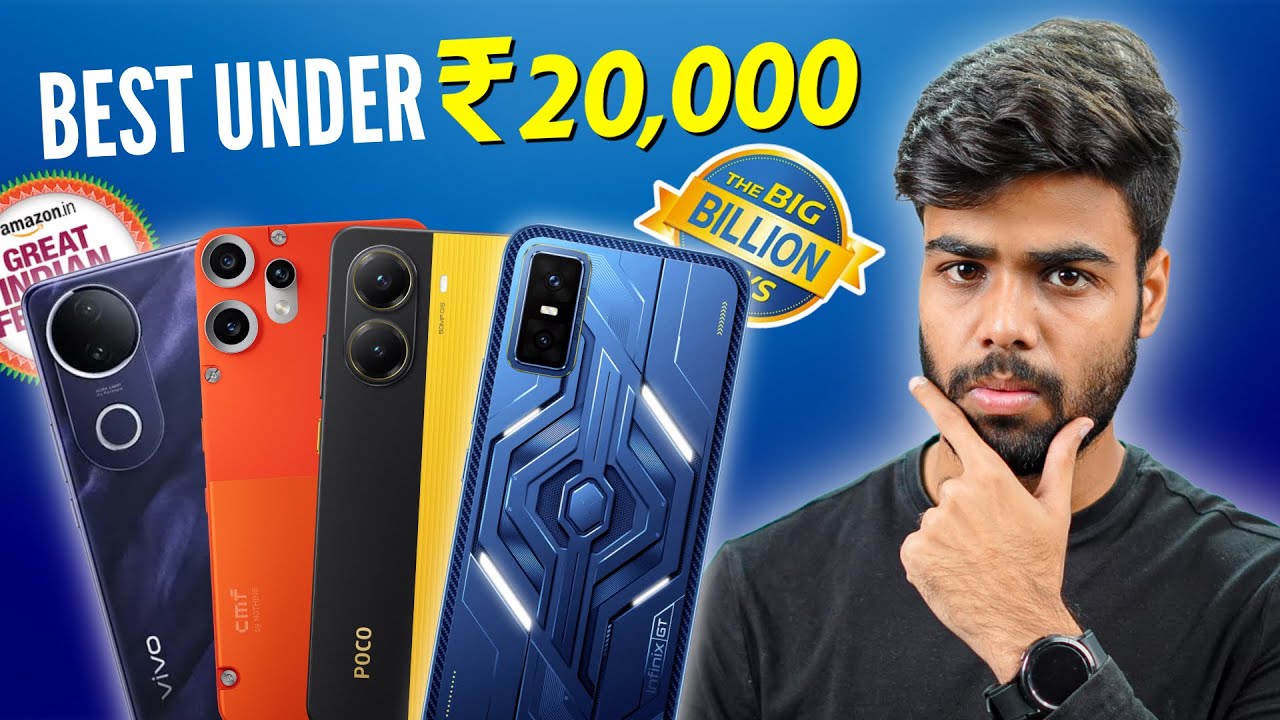 Top 5 Gaming Phones Under ₹20,000 | Best Deals in Flipkart Big Billion Days & Amazon Sale 2025 🔥