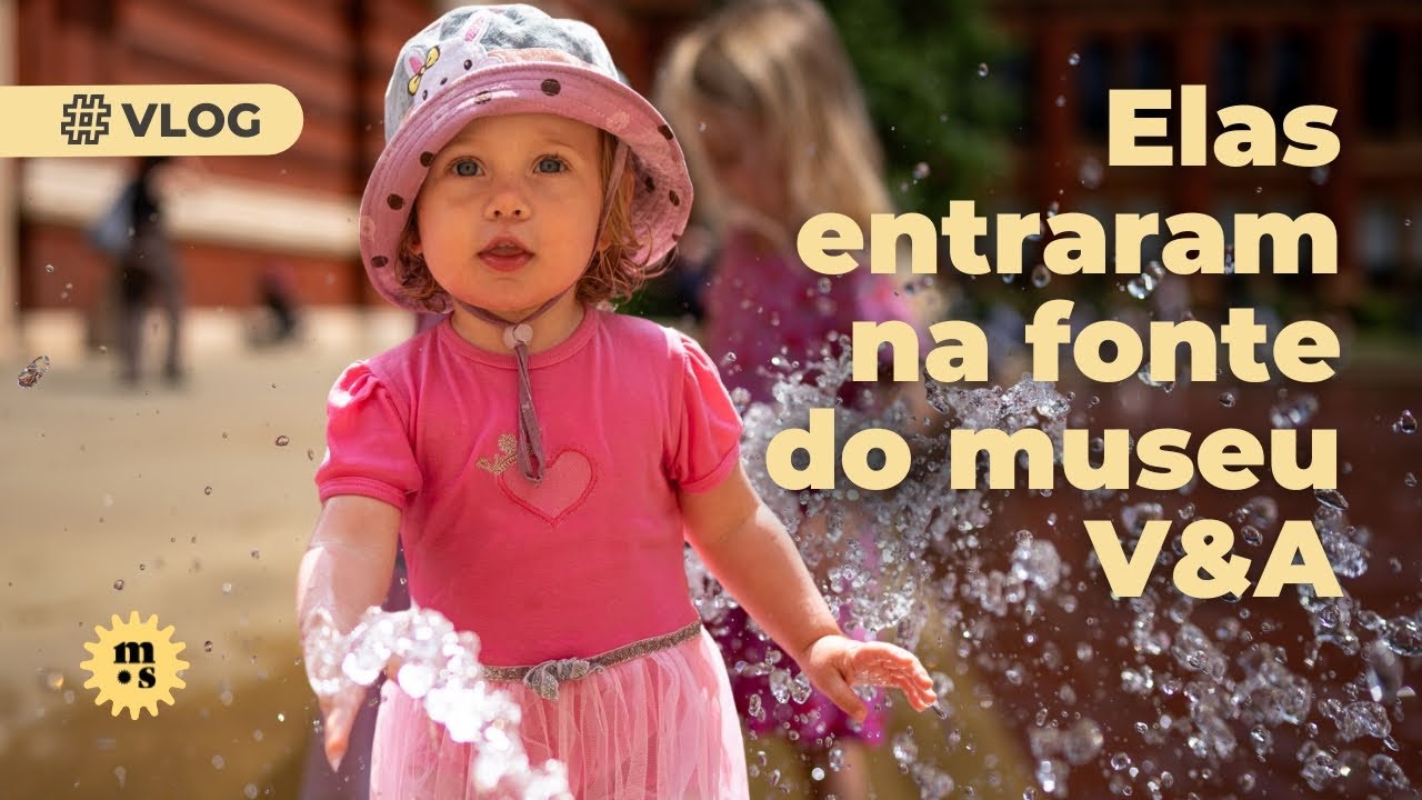 Elas entraram na fonte do museu V&A | Vlog do nosso final de semana