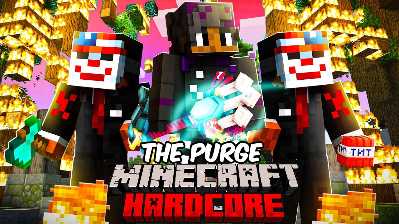 100 Players simulate Minecraft&rsquo;s DEADLIEST PURGE&hellip;