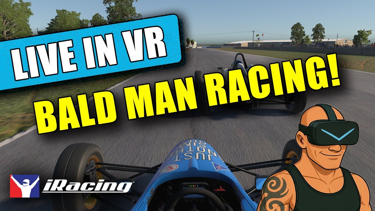 More Live iRacing In VR - Bald Man Trying to LEVEL UP in Sim Racing!