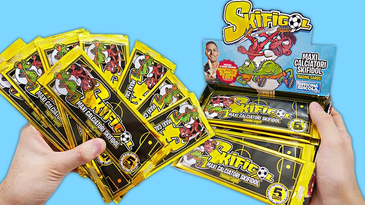 LA MIA INFANZIA! *QUANTI RICORDI* APRO 24 BUSTINE SKIFIGOL - Maxi Calciatori Skifidol