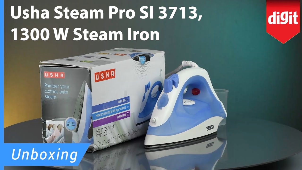 Usha Steam Pro SI 3713, 1300W Steam Iron Unboxing