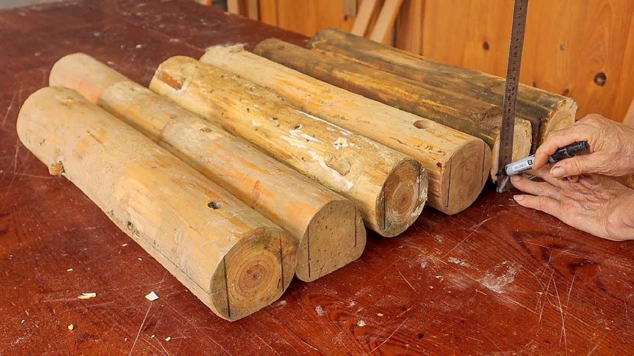 Extremely Creative Idea To Turn Old Rotten Logs Into Beautiful Storage Cabinets