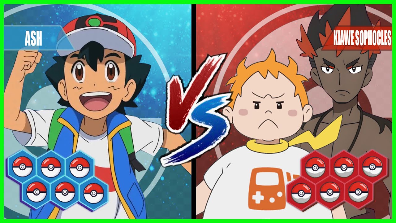 Pok&eacute;mon Battle Pedia: ASH Vs. SOPHOCLES and KIAWE