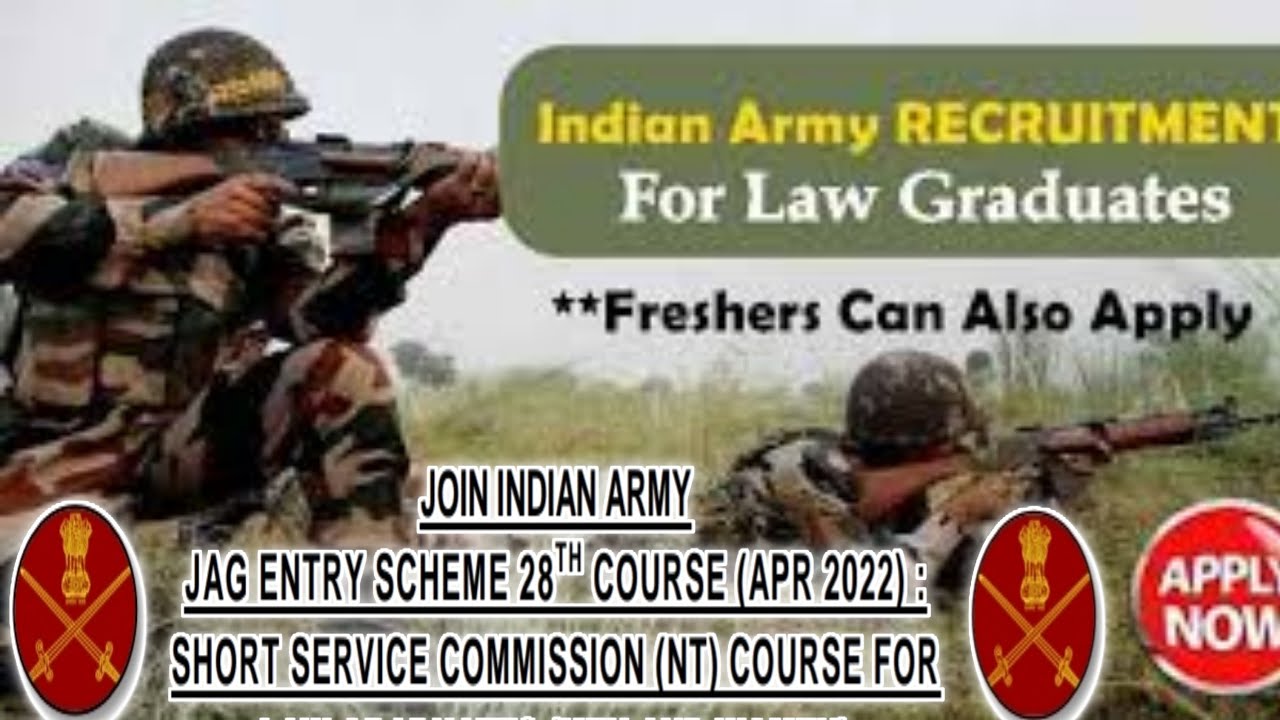 Jag vacancy | Army jobs for lawyers |Llb job vacancy | judge advocate general